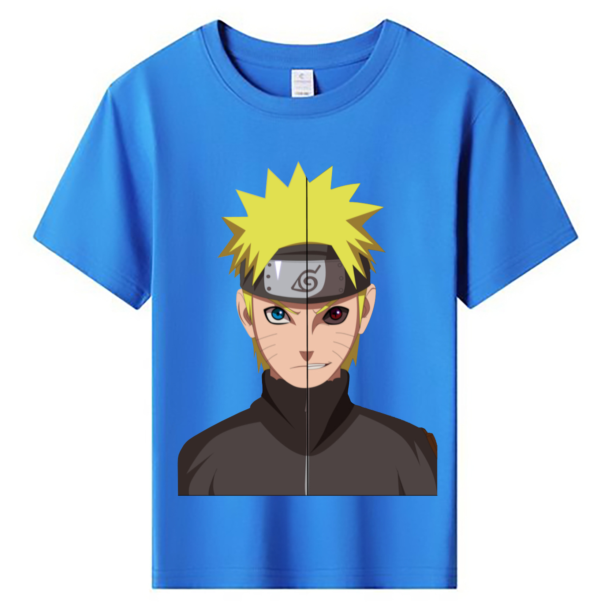 （画像用） NARUTO -ナルト- うずまき ナルト Uzumaki Naruto 綿100％キッズTシャツ（フロントプリント）